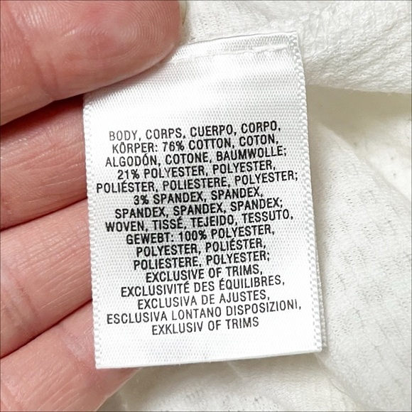 Anthropologie White Textured Blouse - Picture 7 of 12